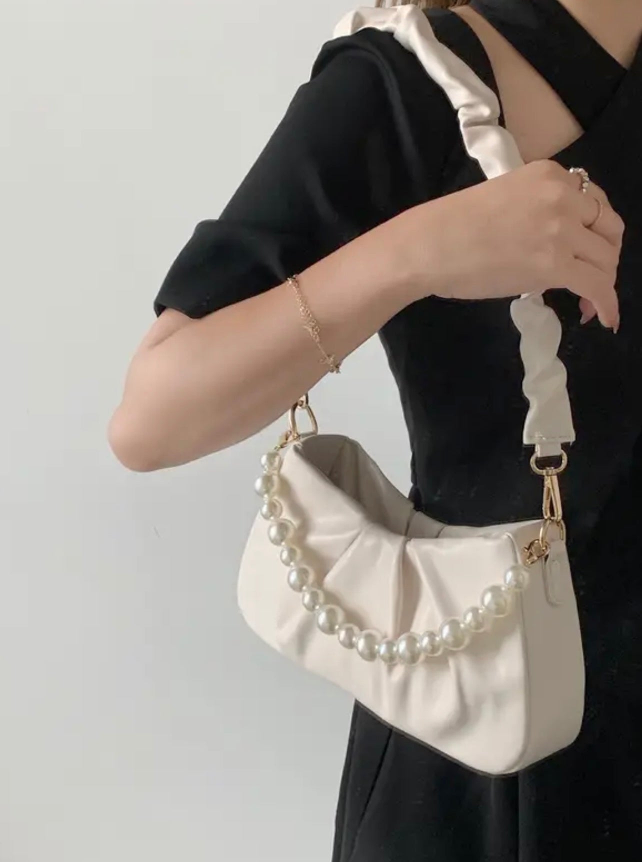Pearl Beaded Strap (Bag Accessories)