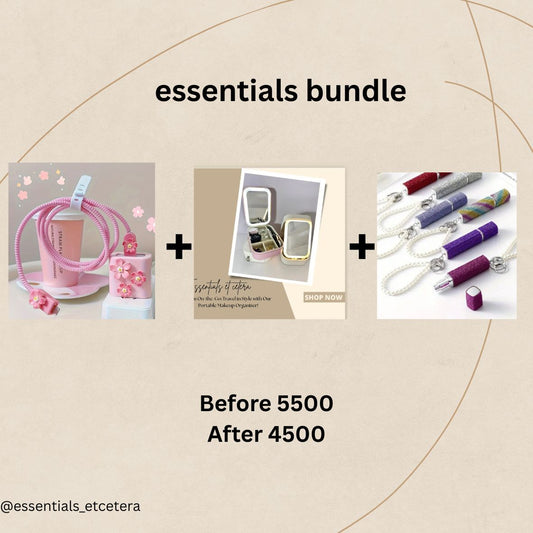 Floral Charger Case / Led Makeup Organizer / MiniMist Refillable